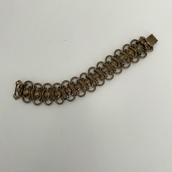 Vintage Unique Brass Necklace and Bracelet - Picture 4 of 4